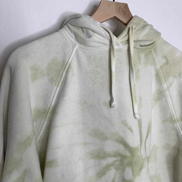 Reformation Jeans Green Tie Dye Pullover Hoodie Womens Small - Picture 10 of 15